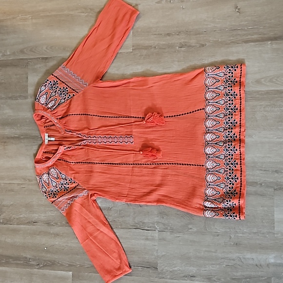 Joie Embroidered Dress size medium - Picture 4 of 9